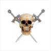 Skull with Two Metal Swords