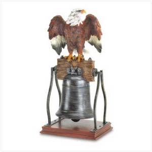 Eagle on Bell Figurine